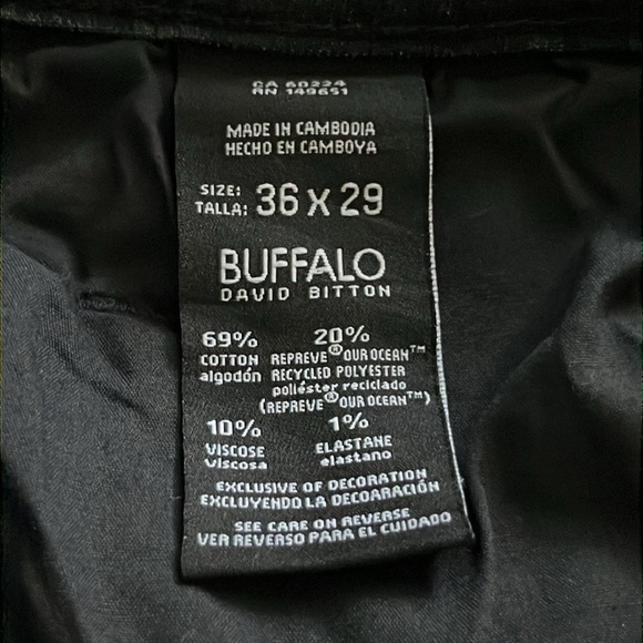 Buffalo David Bitton Jackson Slim Straight NWT Size 36 x 29 - Picture 10 of 16